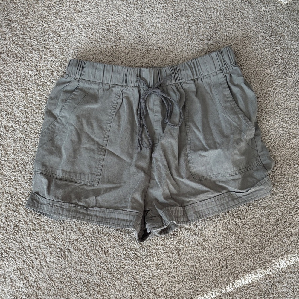 Women's Gray Casual Shorts